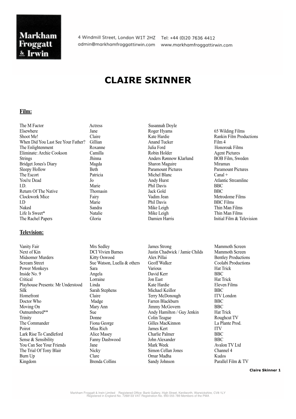 Claire Skinner