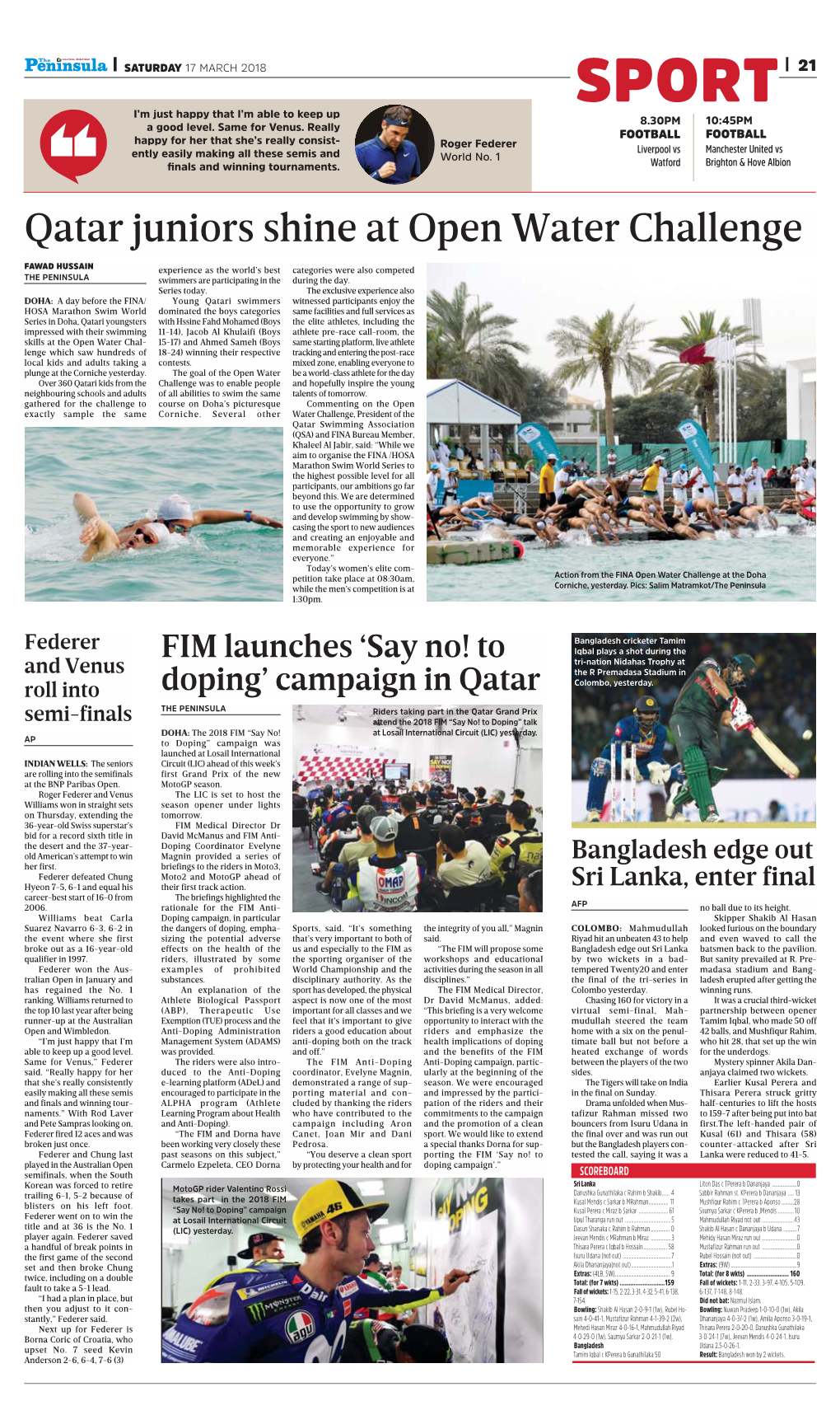 Qatar Juniors Shine at Open Water Challenge