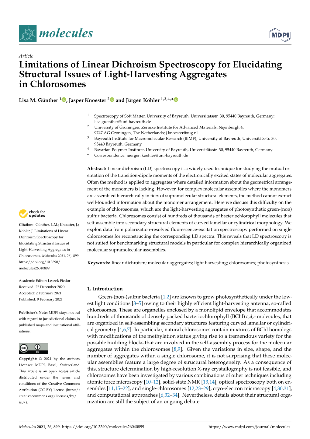 Limitations of Linear Dichroism Spectroscopy for Elucidating Structural Issues of Light-Harvesting Aggregates in Chlorosomes