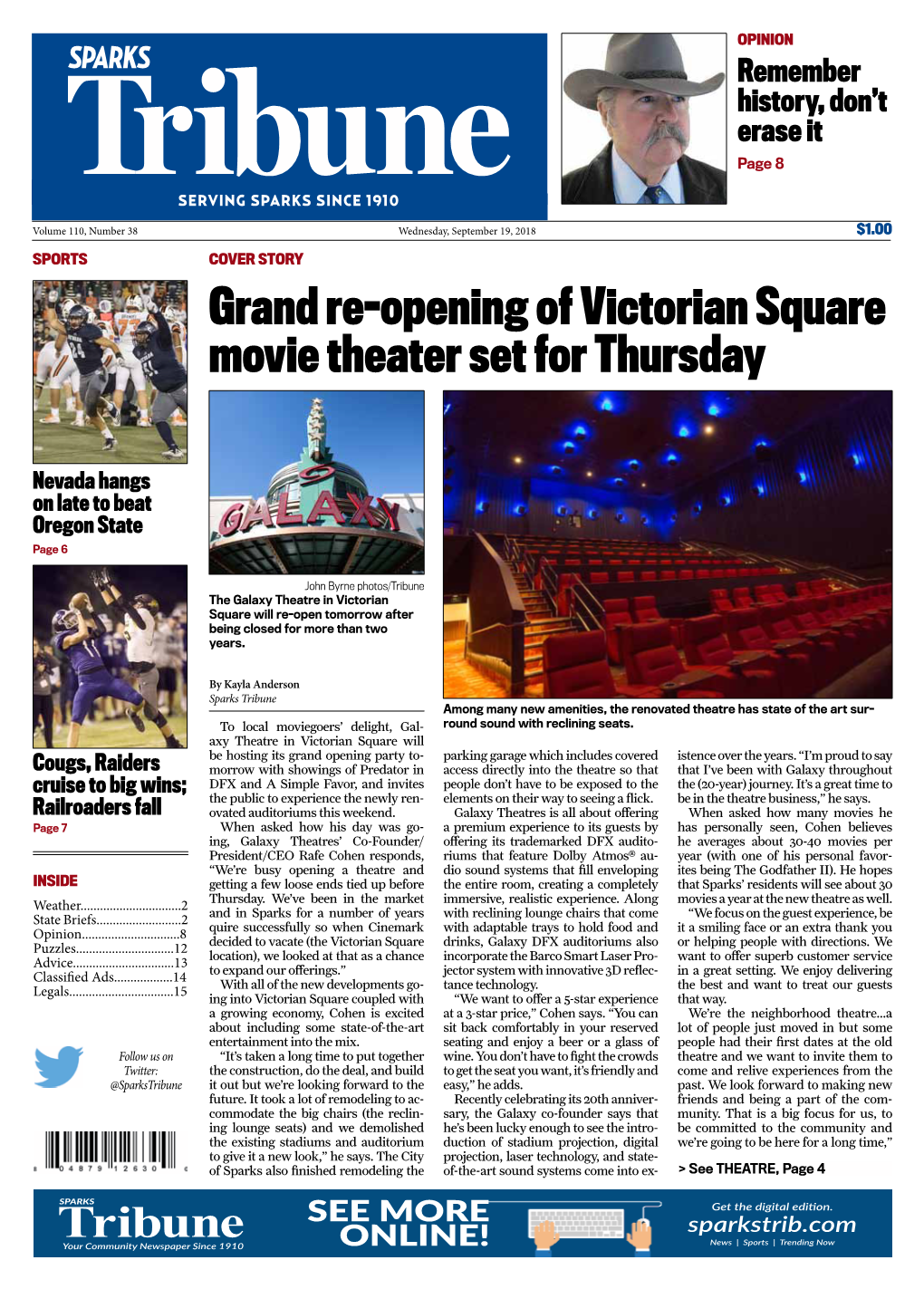 Grand Re-Opening of Victorian Square Movie Theater Set for Thursday
