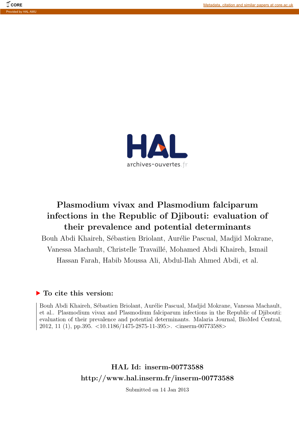 Plasmodium Falciparum