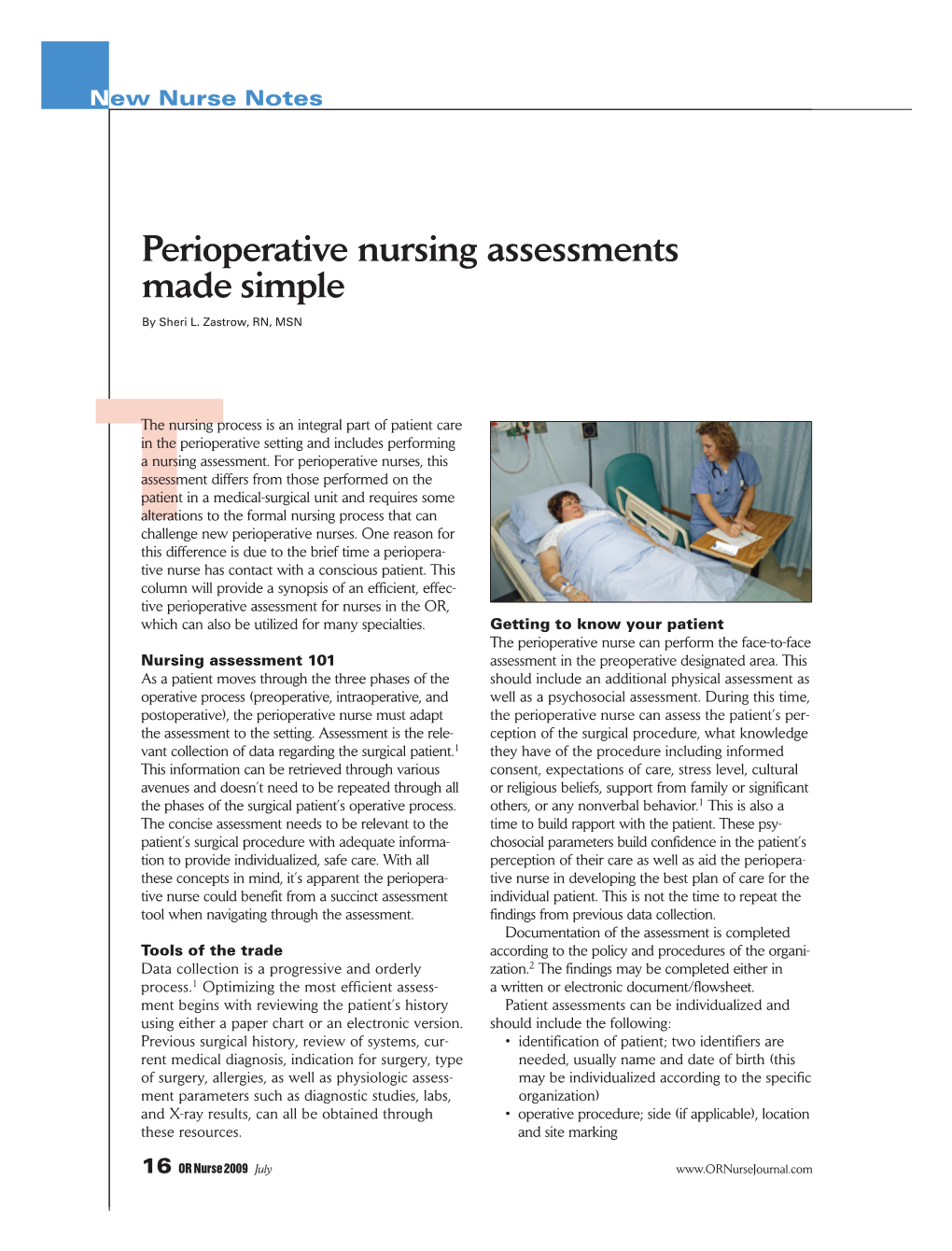 Perioperative Nursing Assessments Made Simple
