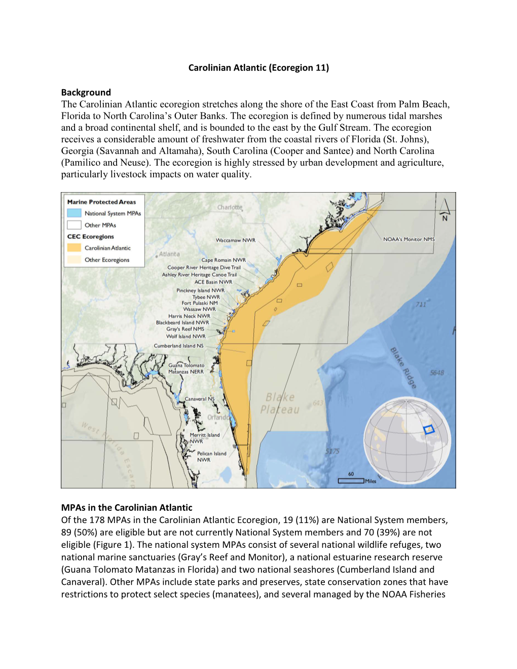 Carolinian Atlantic (Ecoregion 11)