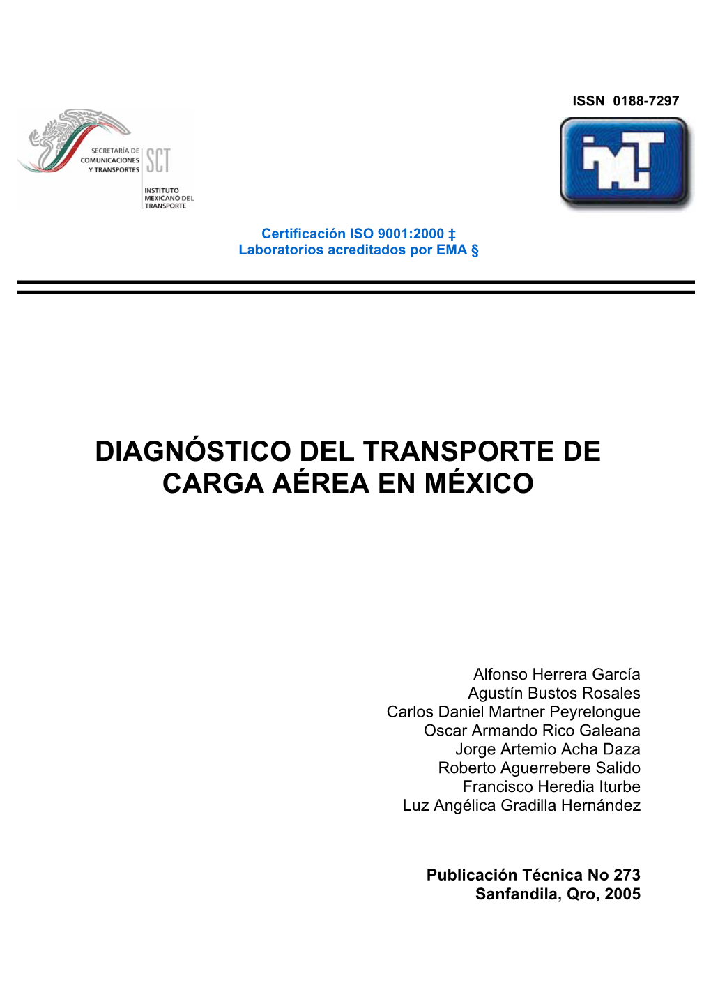 Diagnóstico Del Transporte De Carga Aérea En México