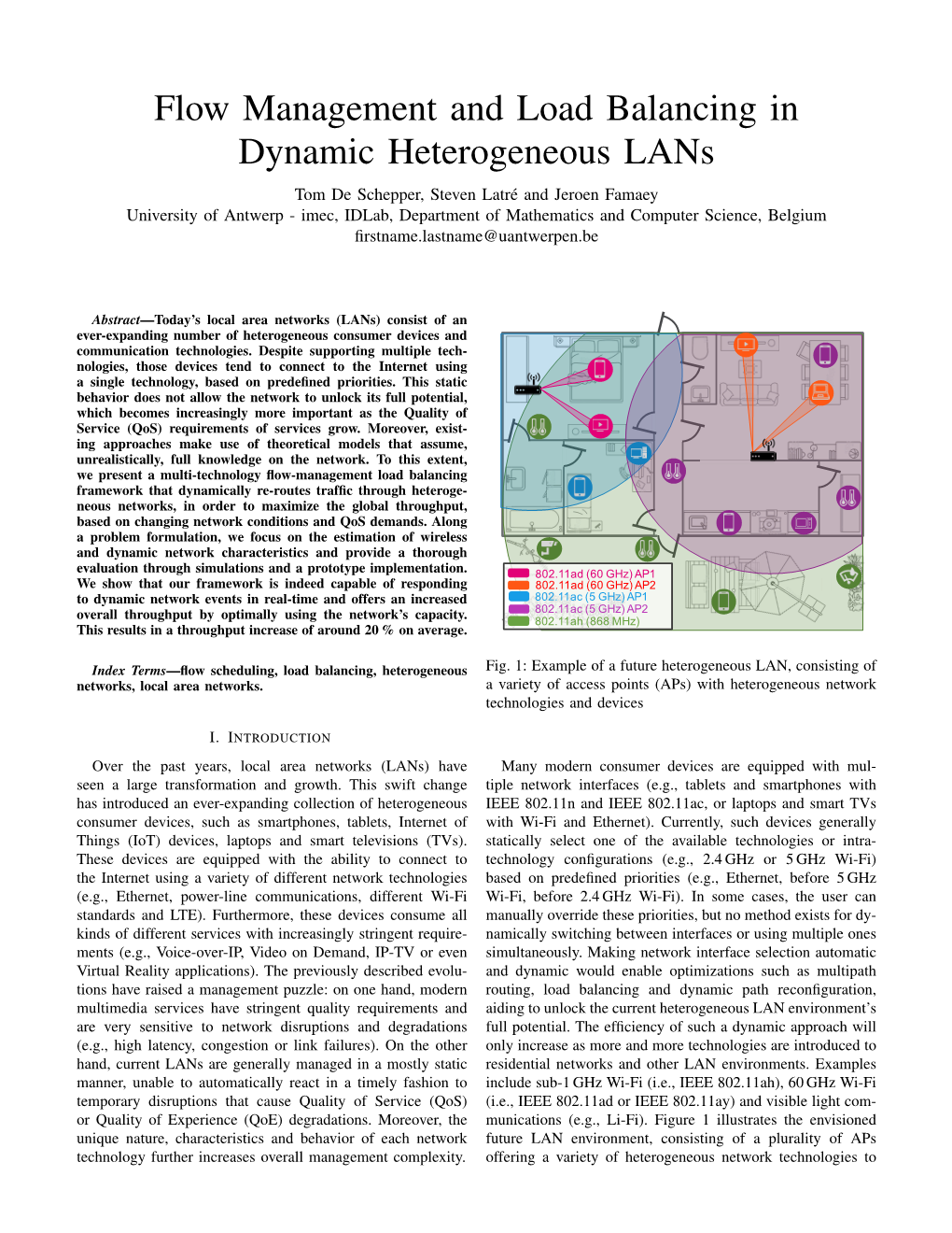 Flow Management and Load Balancing in Dynamic