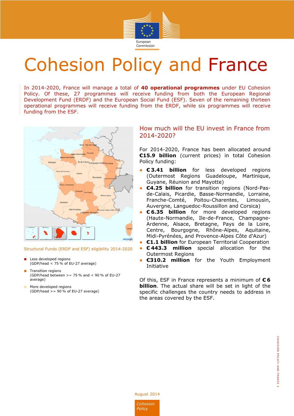 Cohesion Policy and France 1