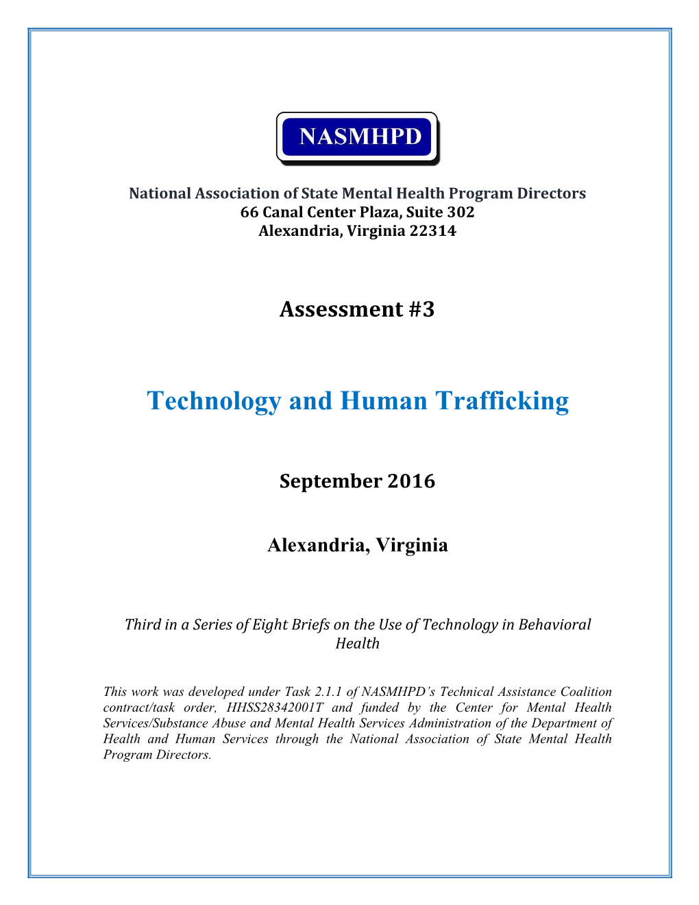 Technology and Human Trafficking