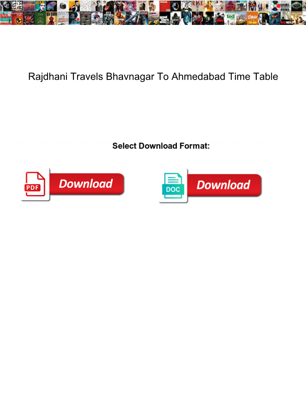 Rajdhani Travels Bhavnagar to Ahmedabad Time Table