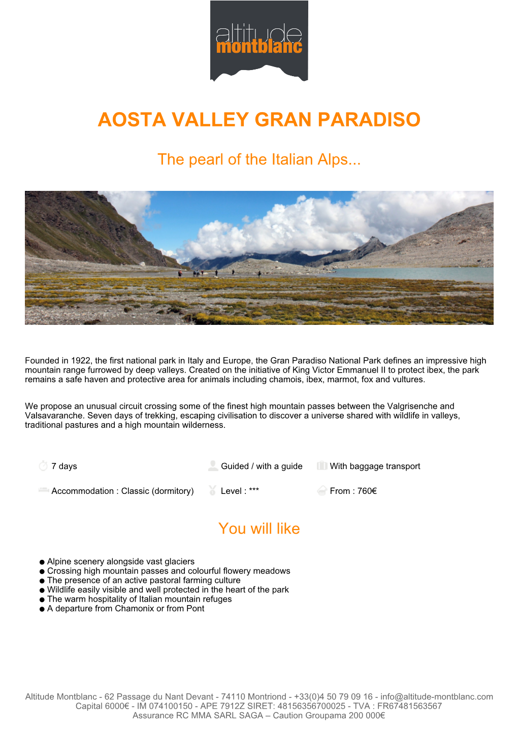 Aosta Valley Gran Paradiso