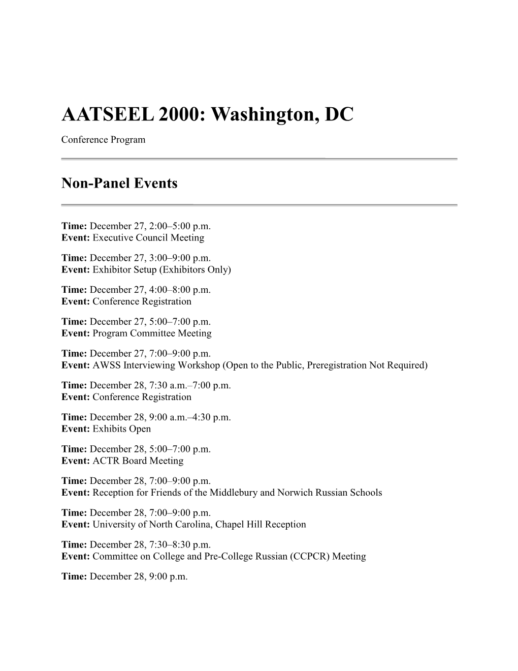 Conference Program