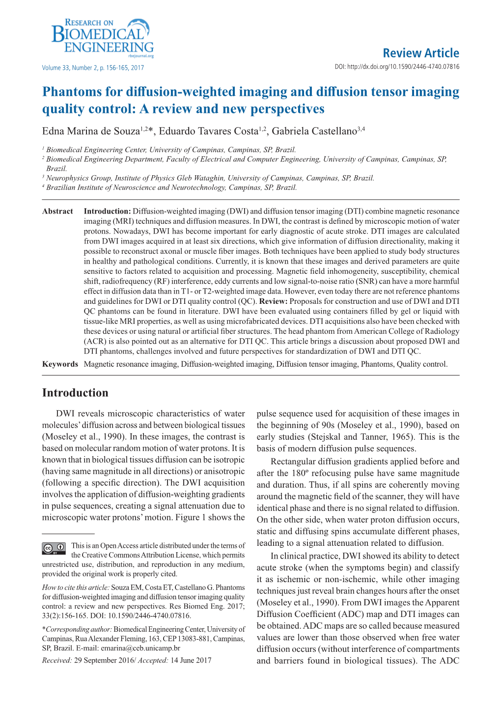 Phantoms for Diffusion-Weighted Imaging and Diffusion Tensor