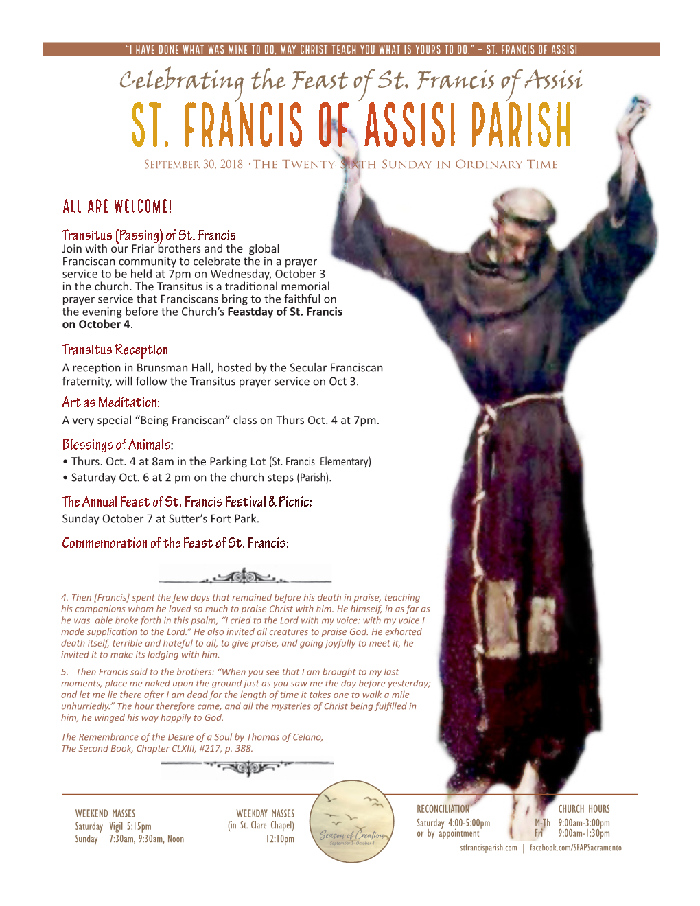 St. Francis of Assisi Parish Sacramento