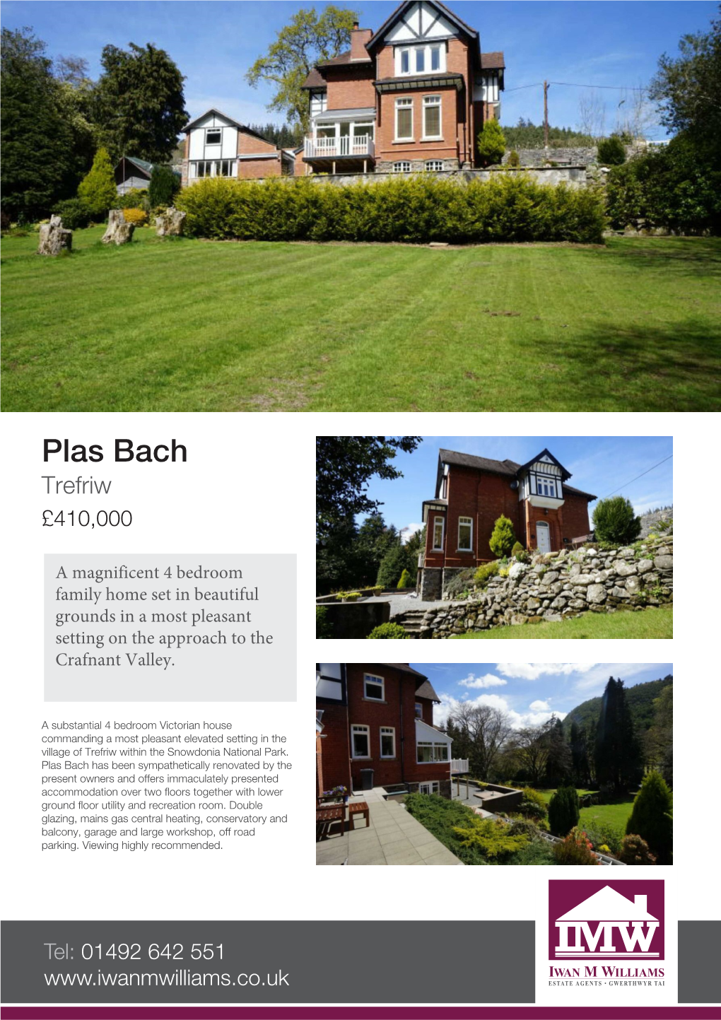 Plas Bach Trefriw £410,000