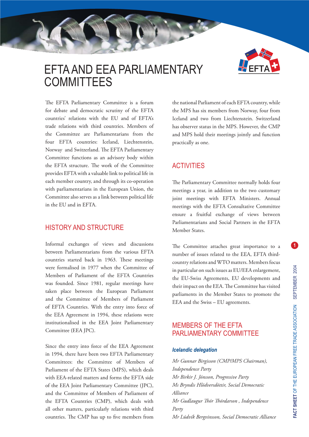 Efta and Eea Parliamentary Committees