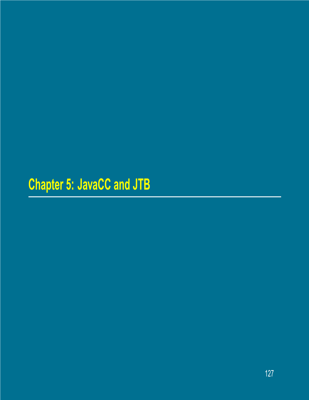 Javacc and JTB