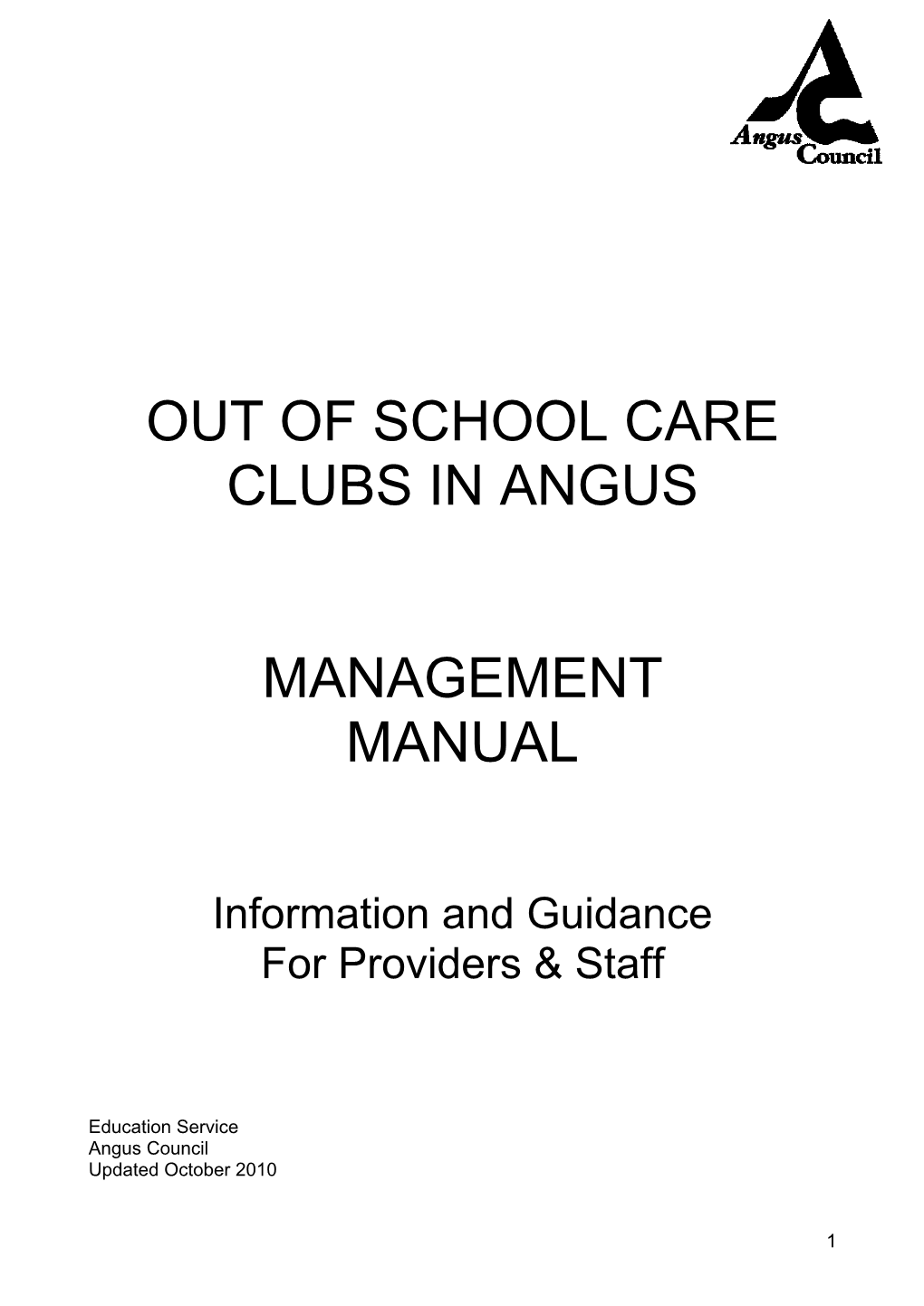 Out of School Care Clubs in Angus