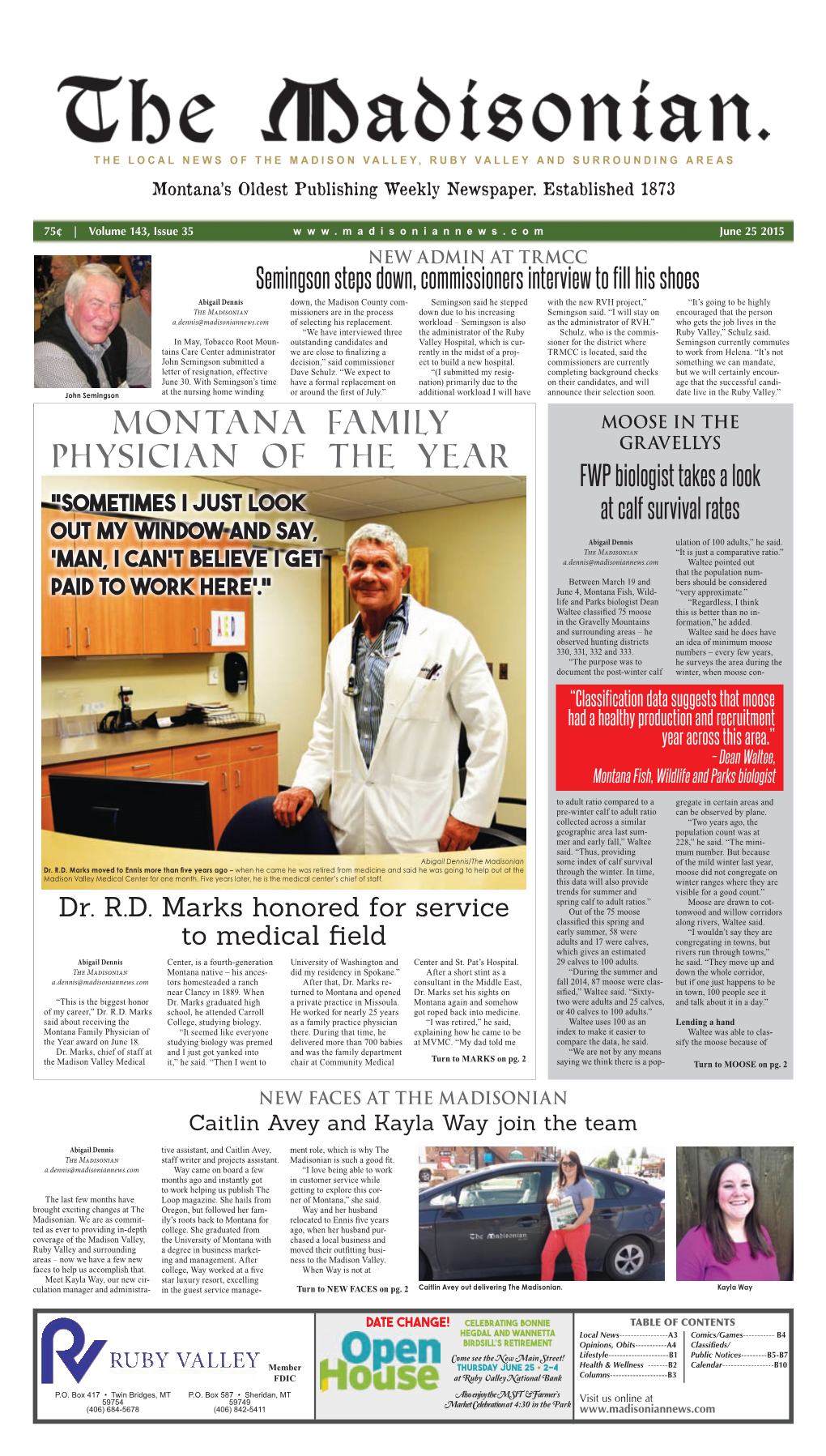 Montana Family Physician of the Year