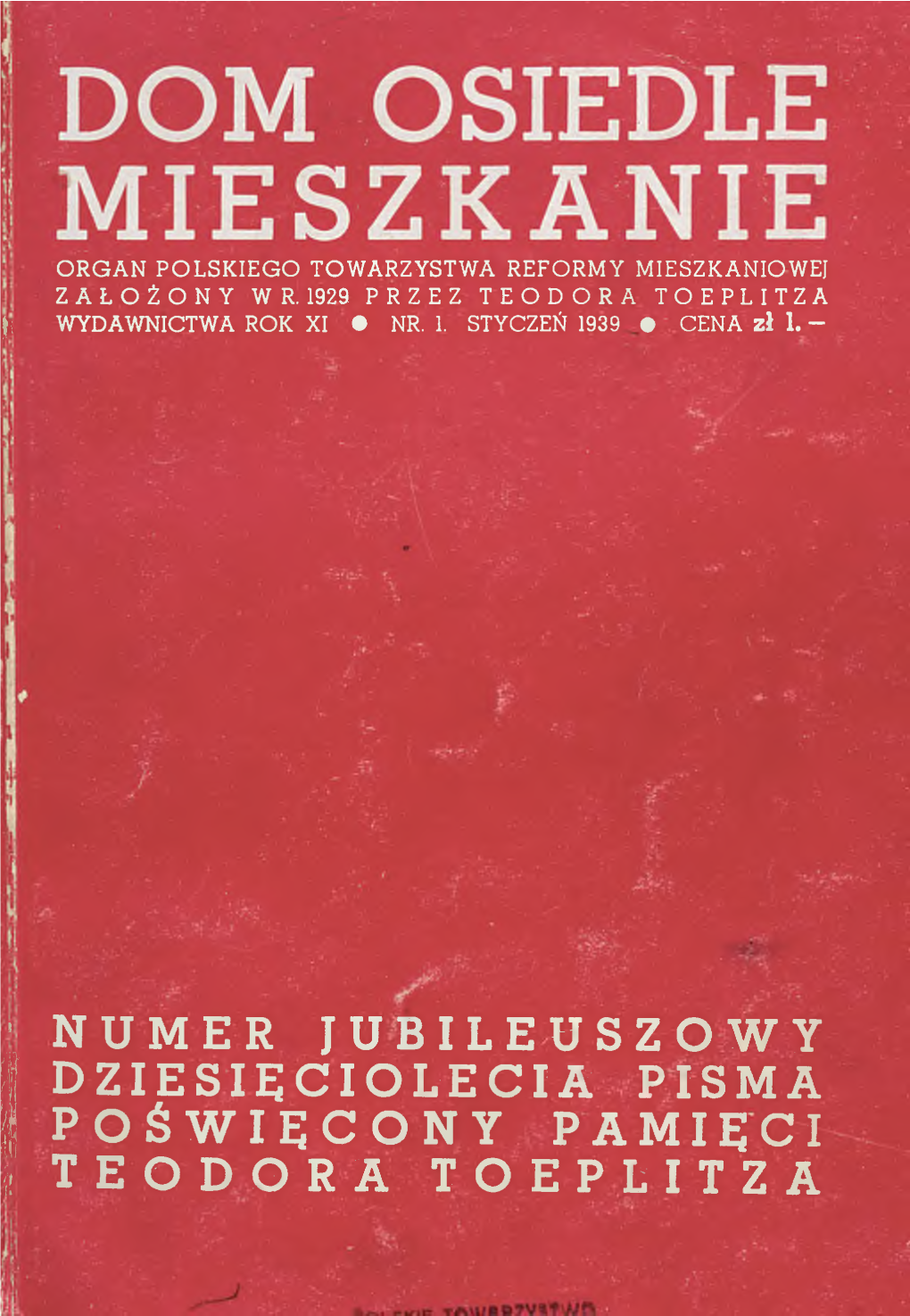 Dom Osiedle Mieszkanie 1939 Styczeń