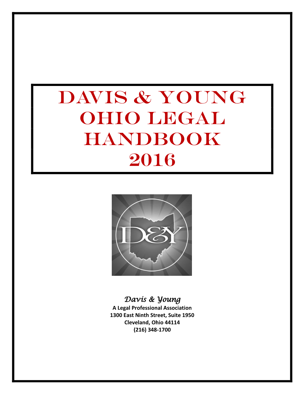 Davis & Young Ohio Legal Handbook 2016
