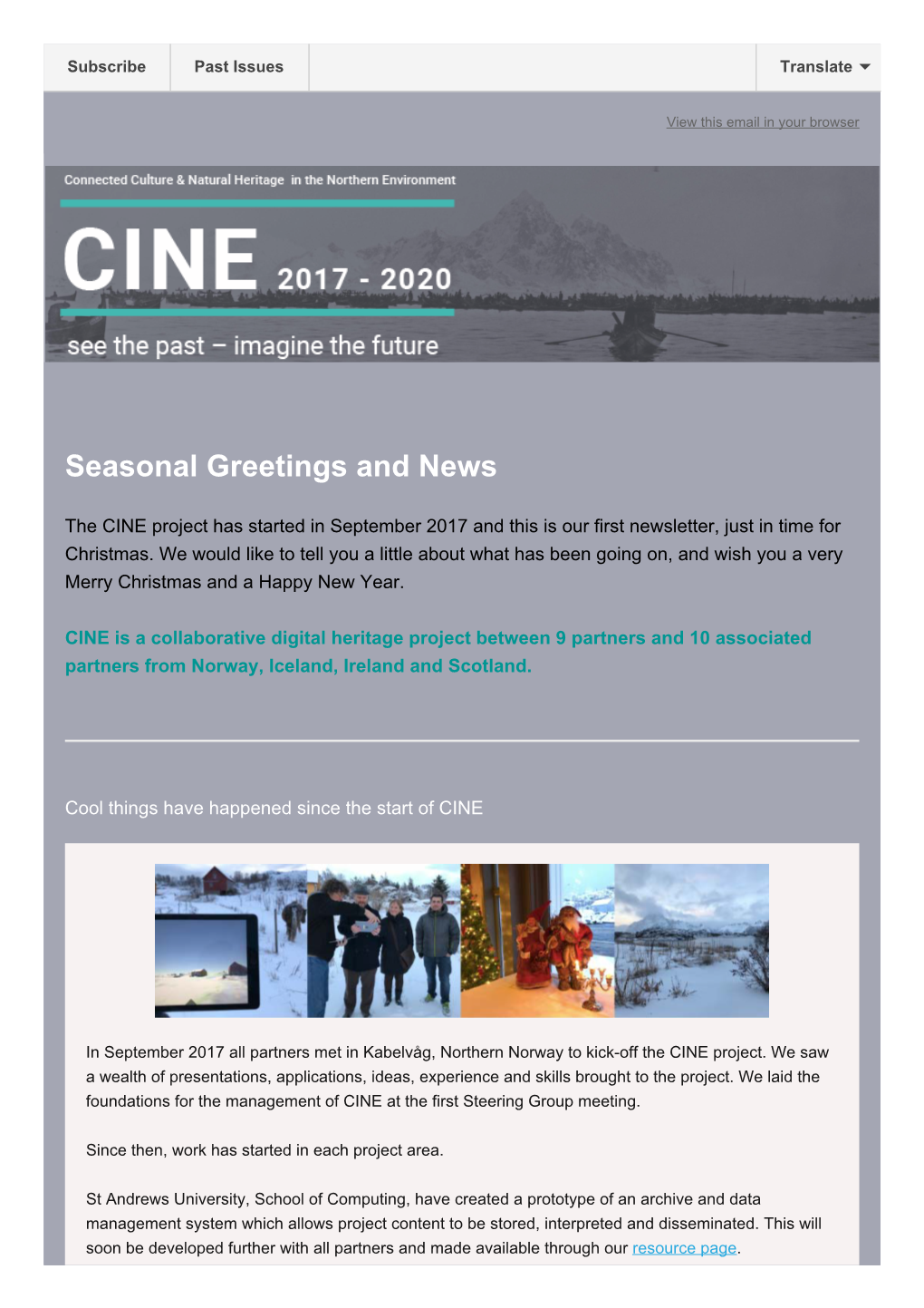 CINE Email Newsletter Winter 2017.Pdf