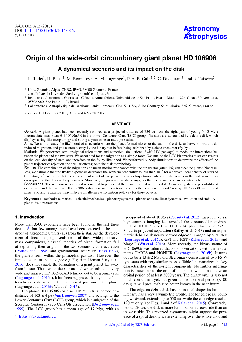 Origin of the Wide-Orbit Circumbinary Giant Planet HD 106906 a Dynamical Scenario and Its Impact on the Disk