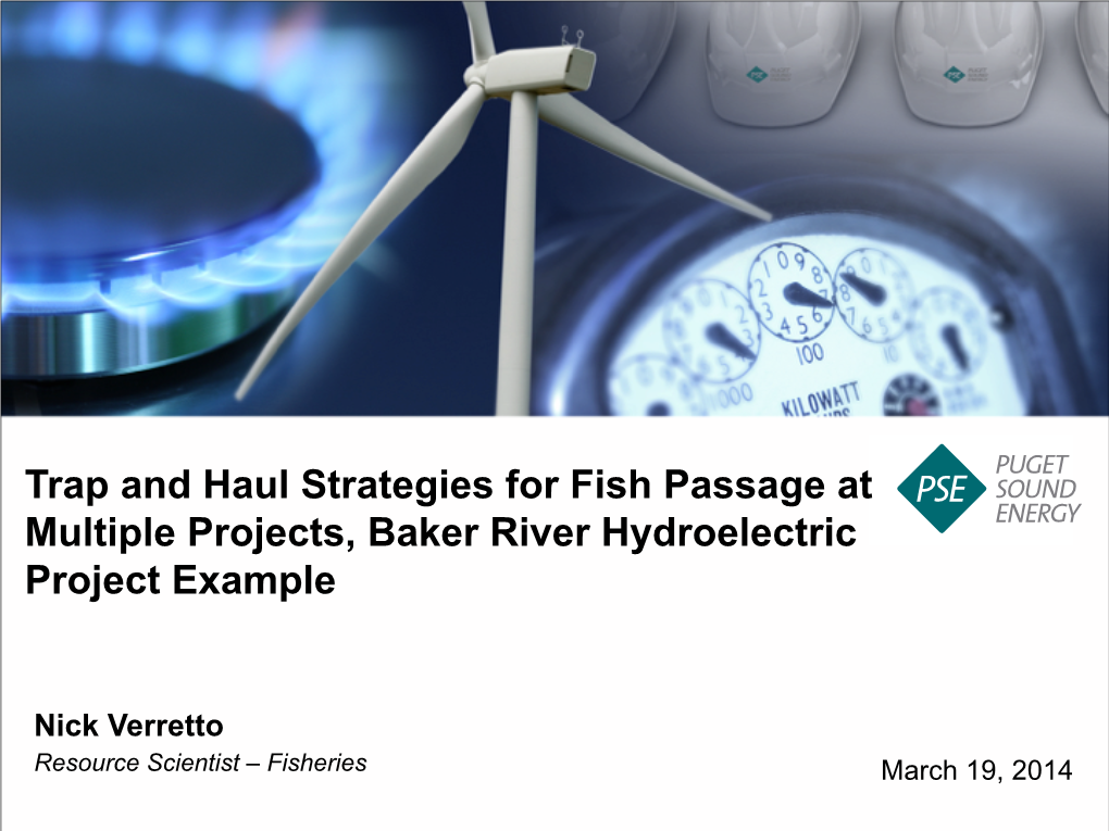 Trap and Haul Strategies for Fish Passage at Multiple Projects, Baker River Hydroelectric Project Example