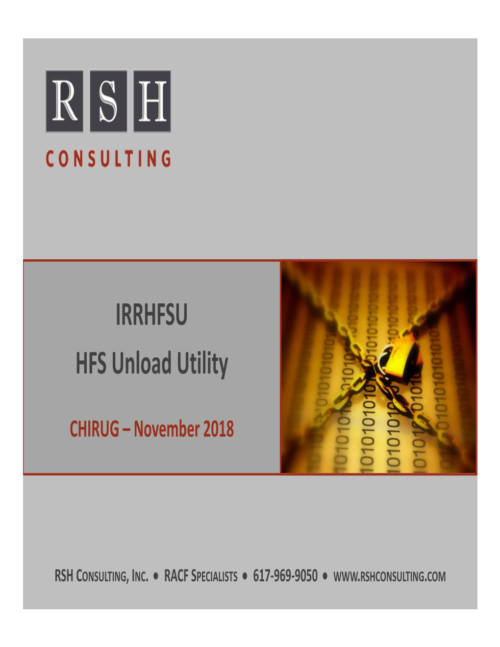 IRRHFSU HFS Unload Utility