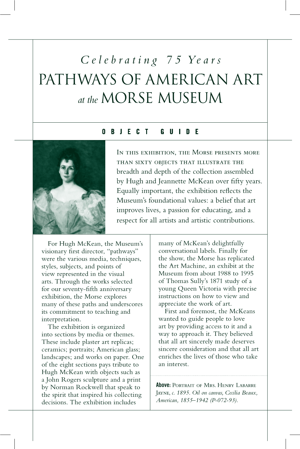 Pathways of American Art at the Morse Museum