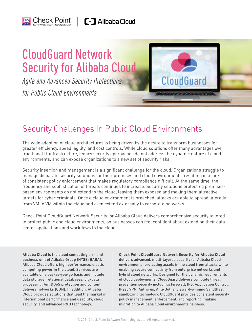 Check Point Cloudguard for Alibaba Cloud