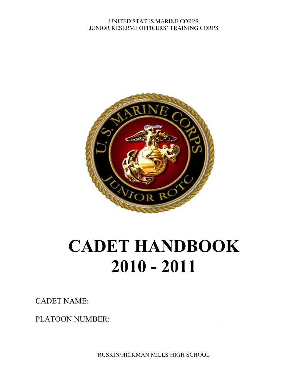 United States Marine Corps Junior Reserve Officers’ Training Corps