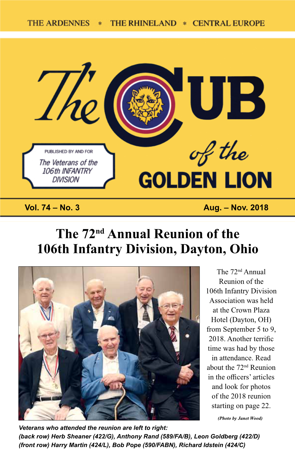 Prior Issue of the CU:B Vol. 74, No. 3