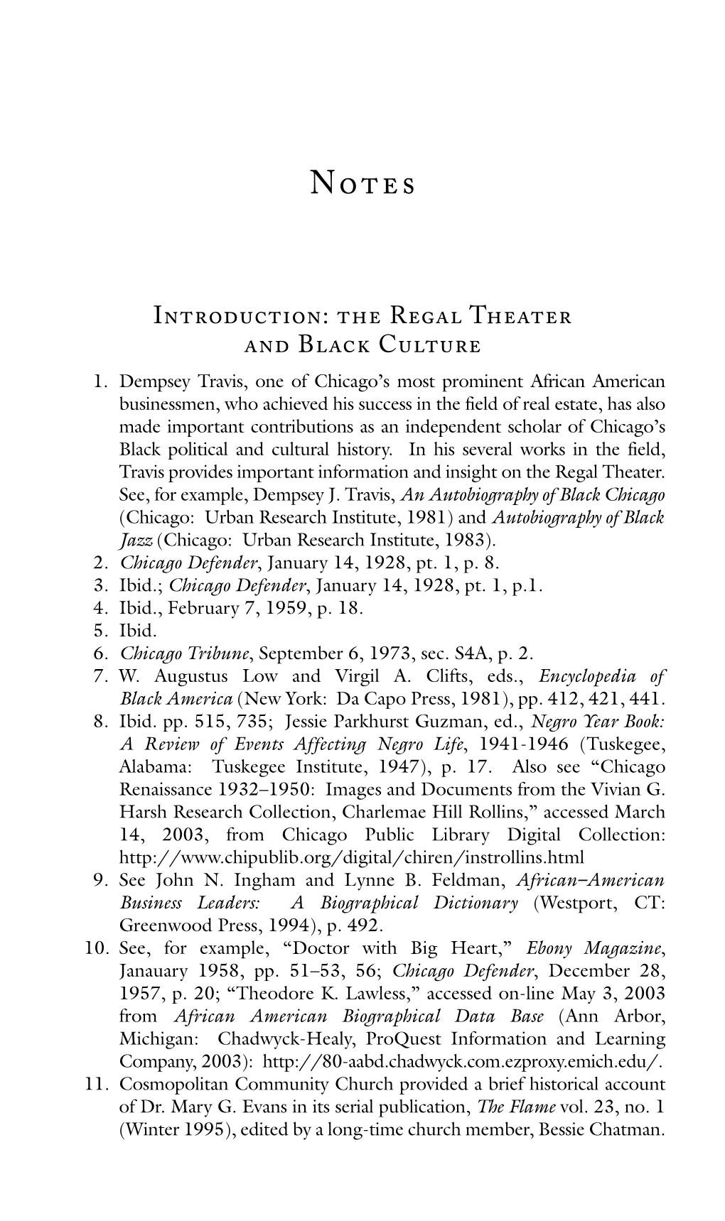 Introduction: the Regal Theater and Black Culture 1