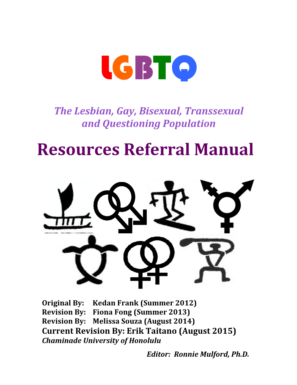 LGBTQ Resources Manual