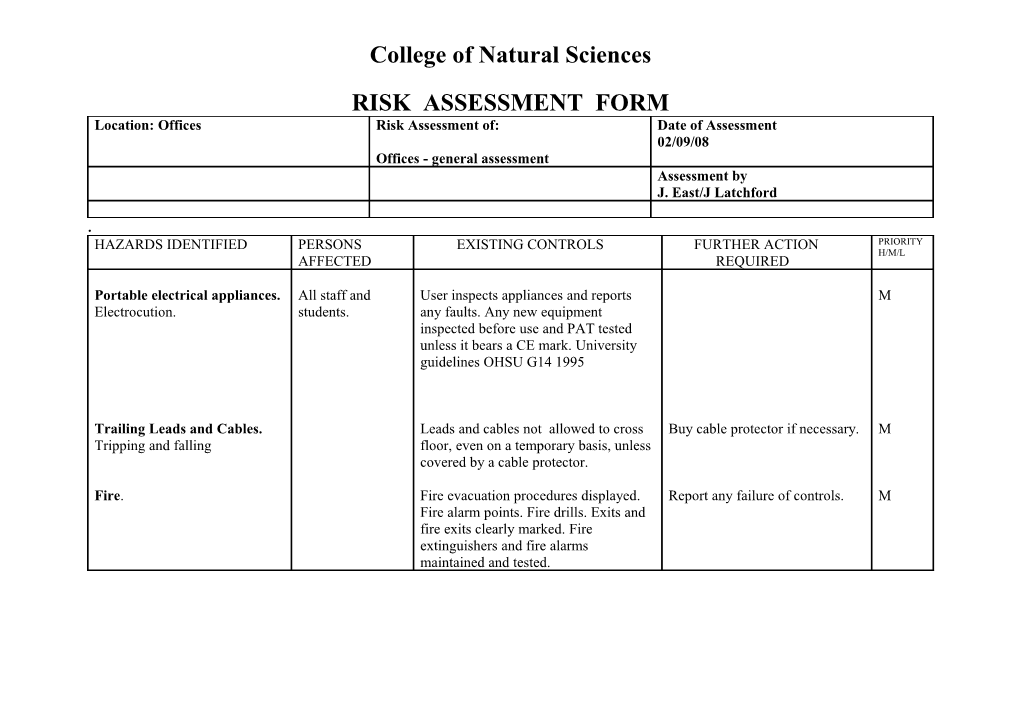 Risk Assessment Form s1