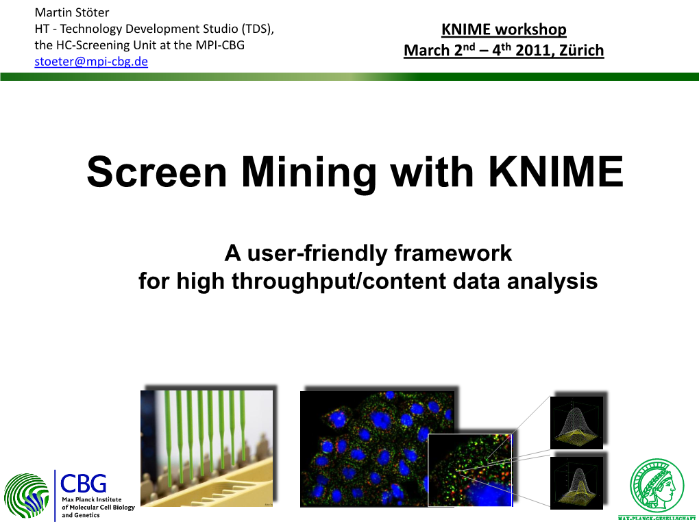 Screen Mining with KNIME