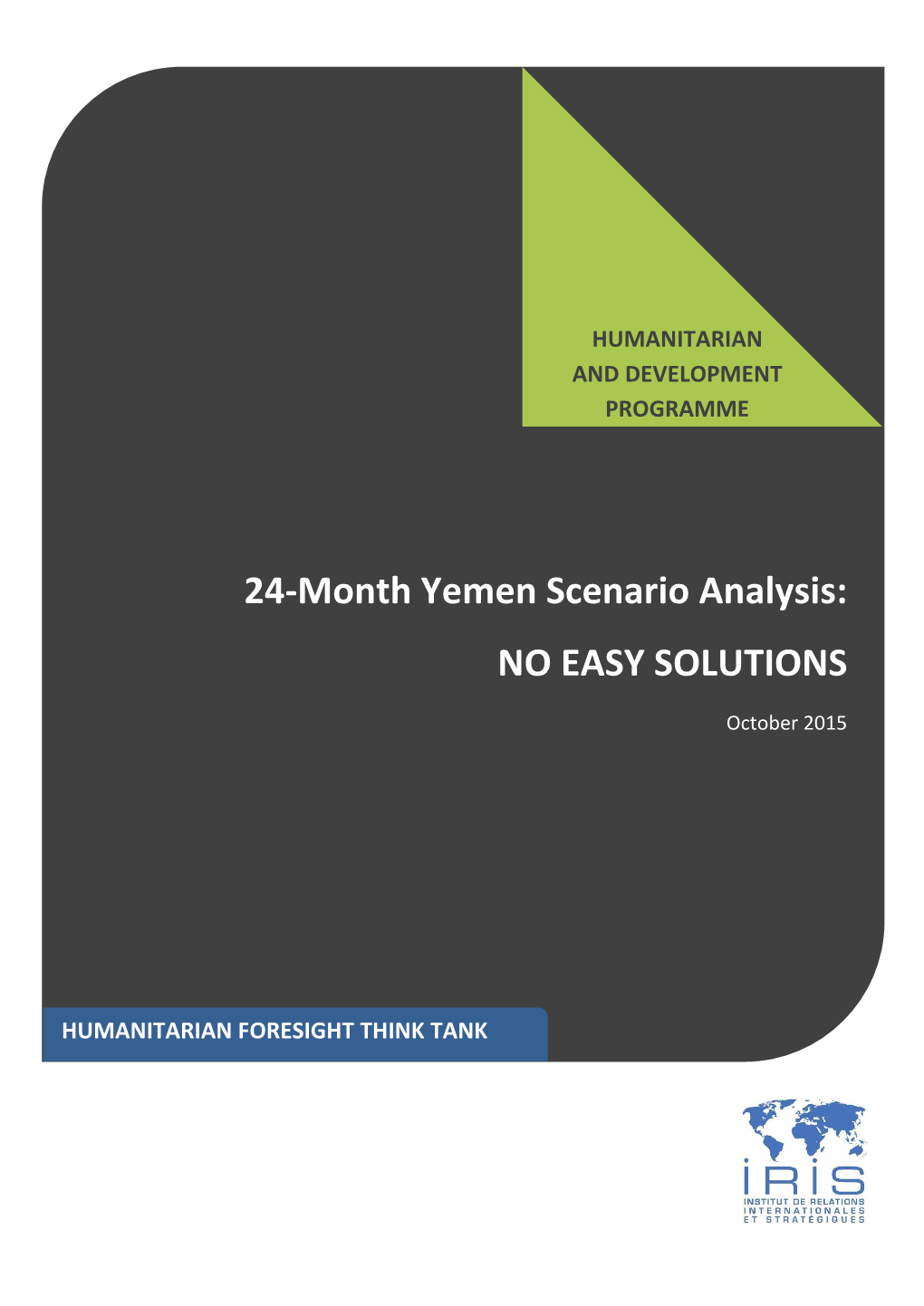 24-Month Yemen Scenario Analysis