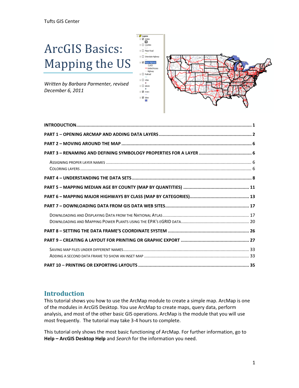 Create a Map with Arcmap