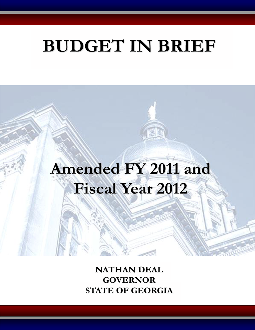 FY 2012 3 Vetoes by the Governor