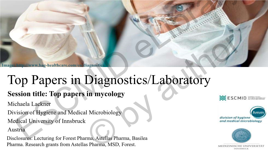 Top Papers in Diagnostics/Laboratory