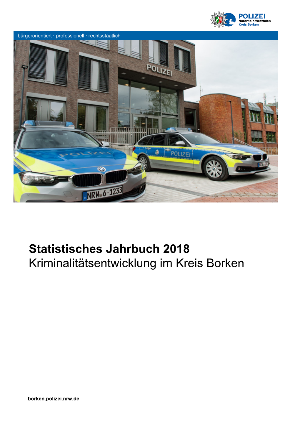 Statistisches Jahrbuch 2018 Kriminalitätsentwicklung Im Kreis Borken