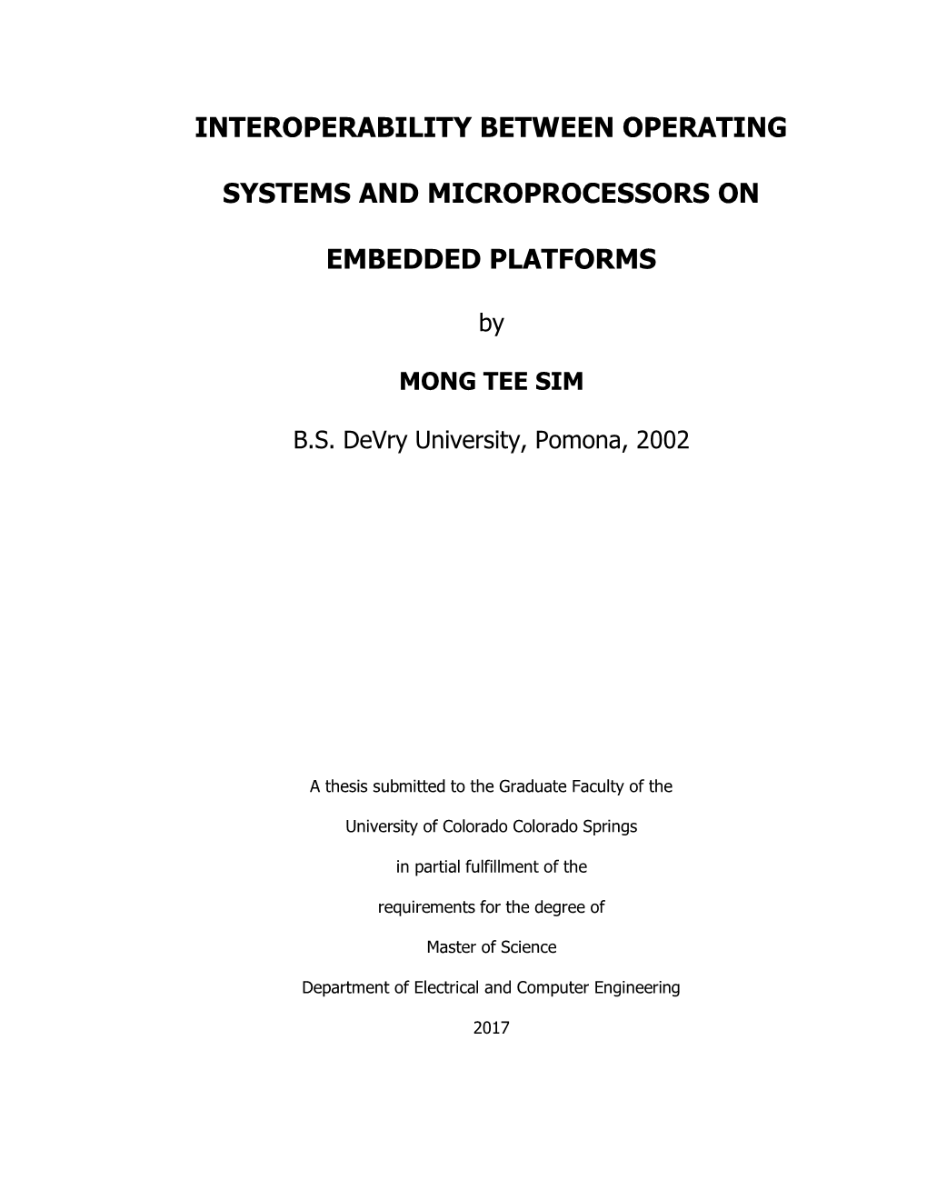 Interoperability Between Operating Systems and Microprocessors On