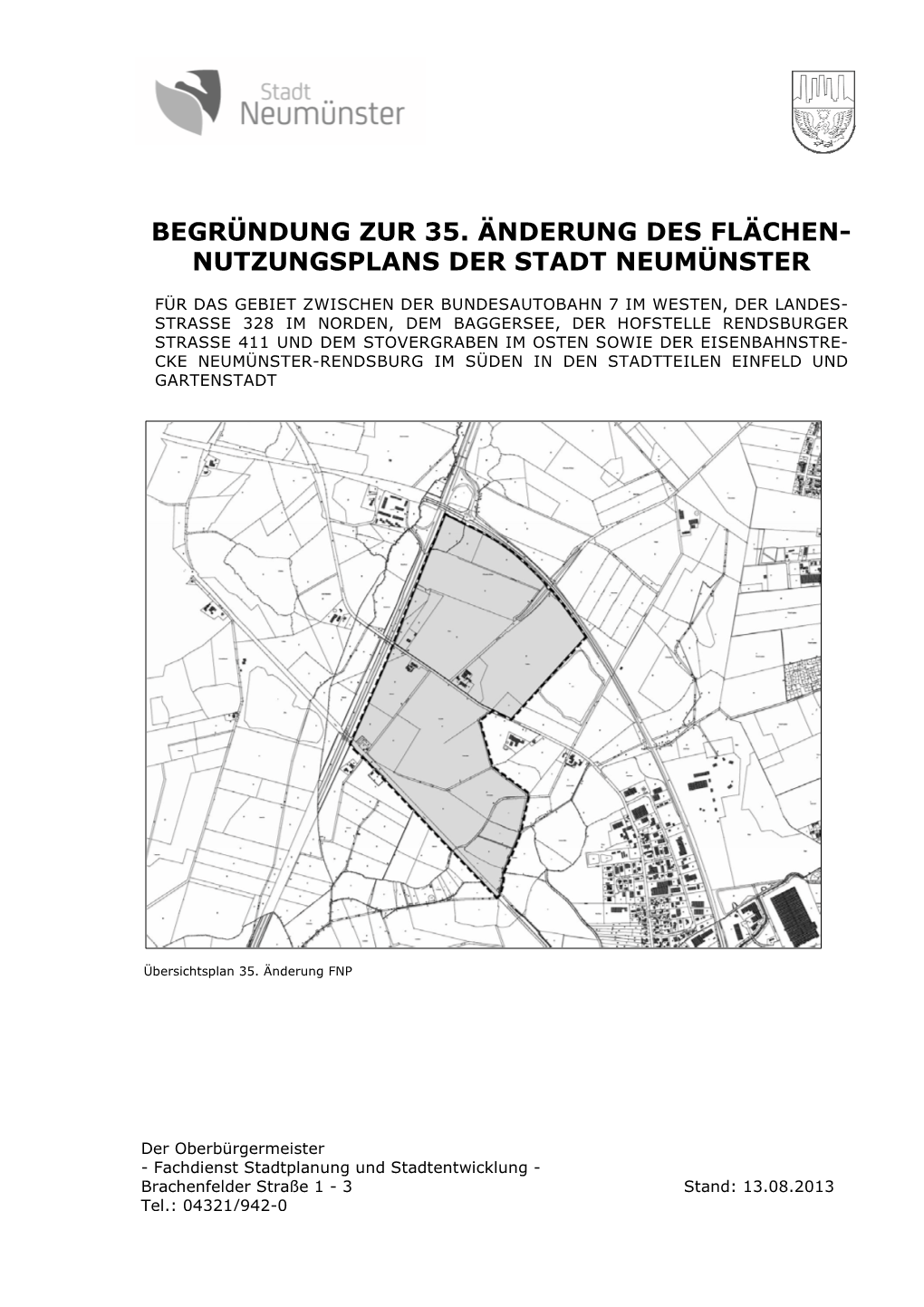 Nutzungsplans Der Stadt Neumünster