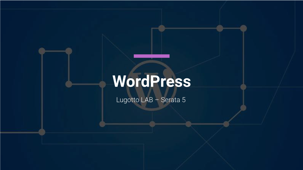 Lugotto LAB – Wordpress