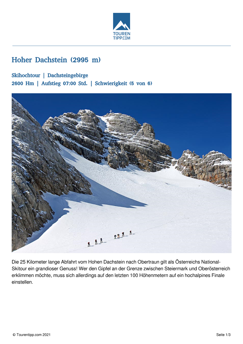 Hoher Dachstein (2995 M)