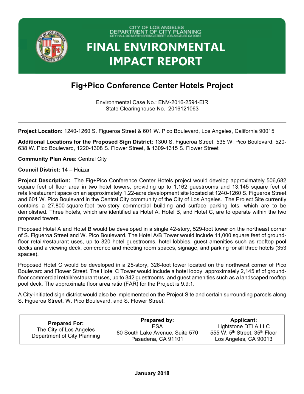 Final Environmental Impact Report