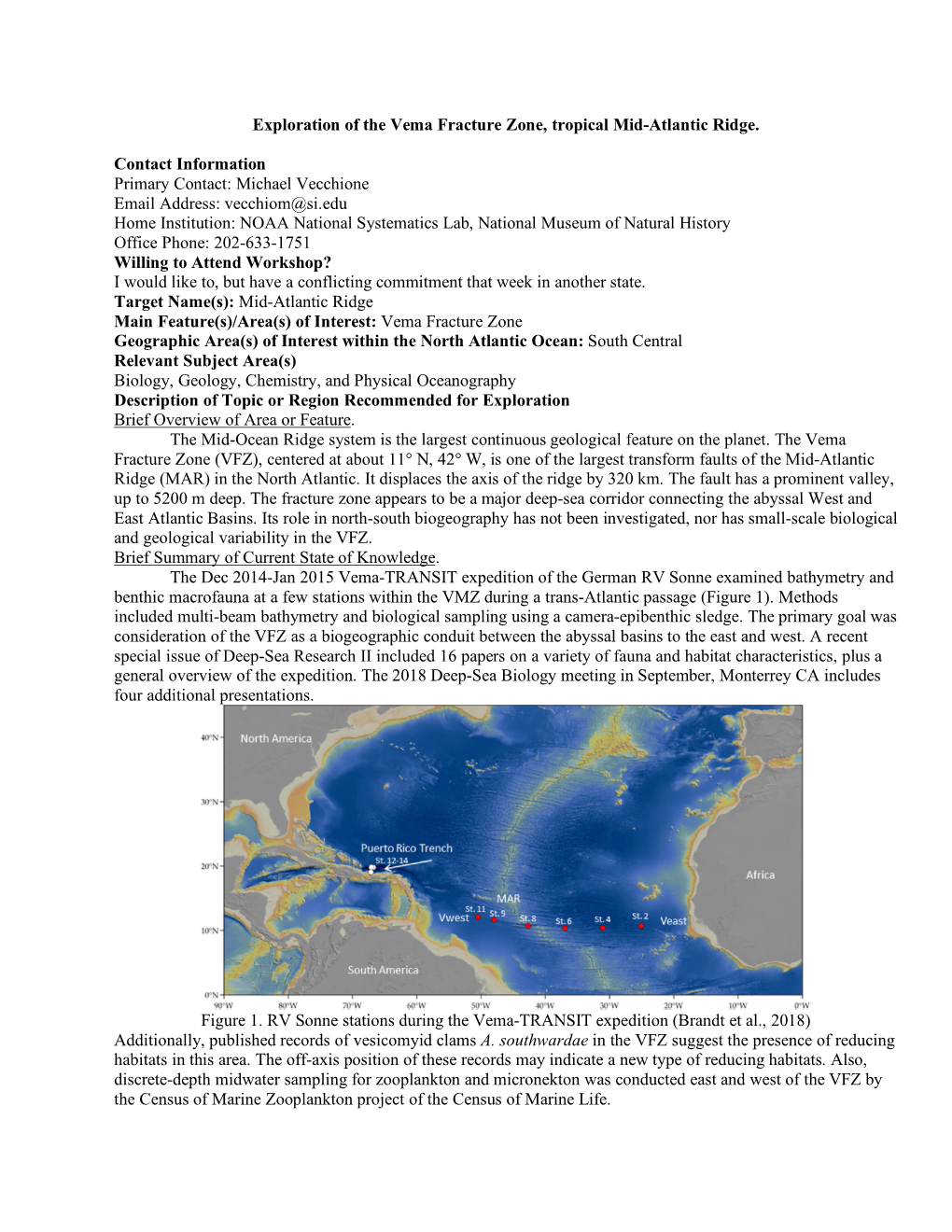 Mid-Atlantic Ridge, Vema Fracture Zone