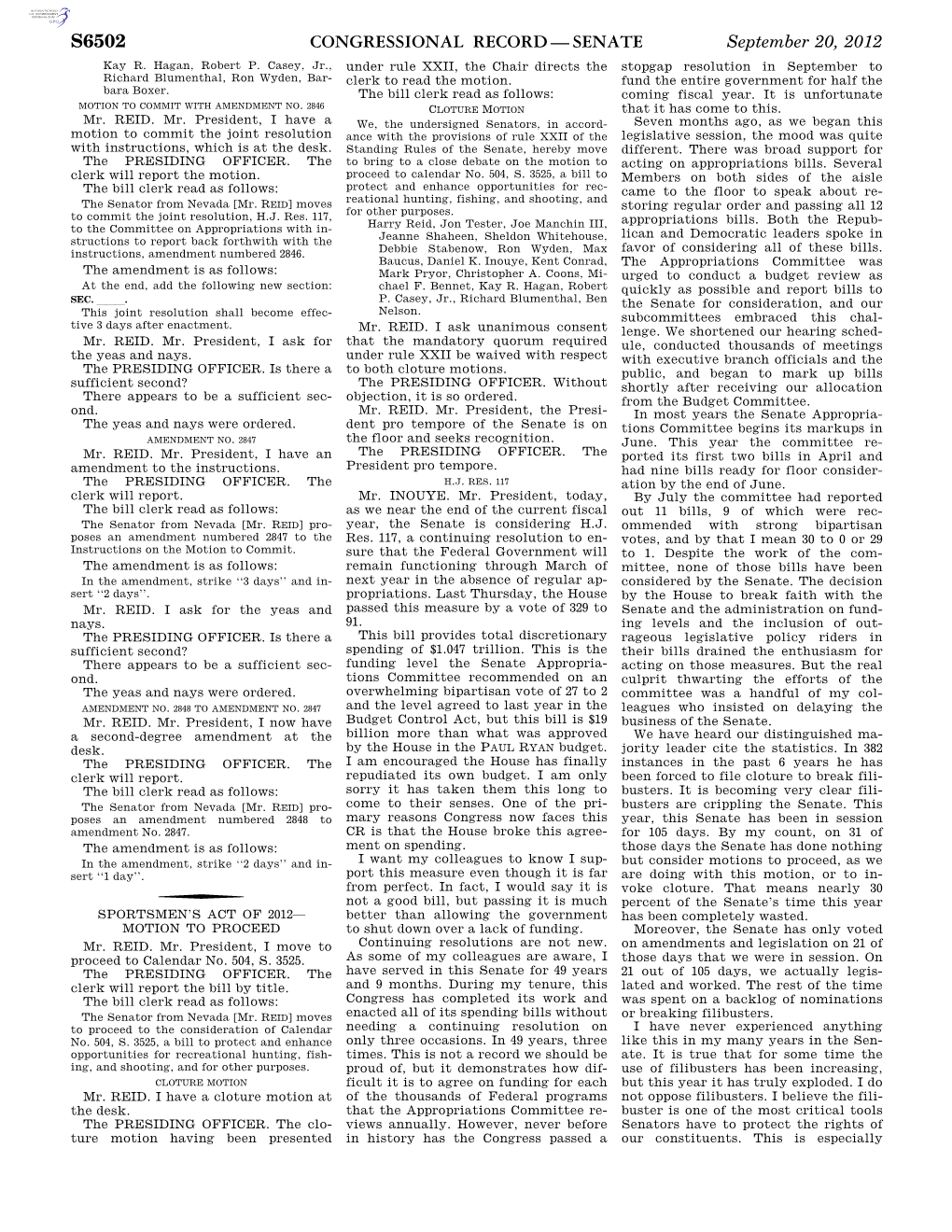 Congressional Record—Senate S6502