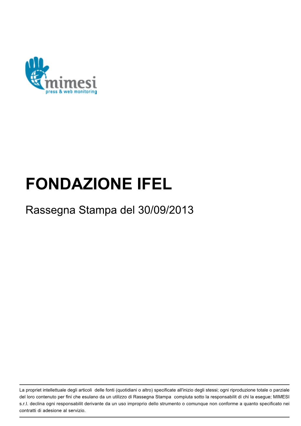 Fondazione Ifel