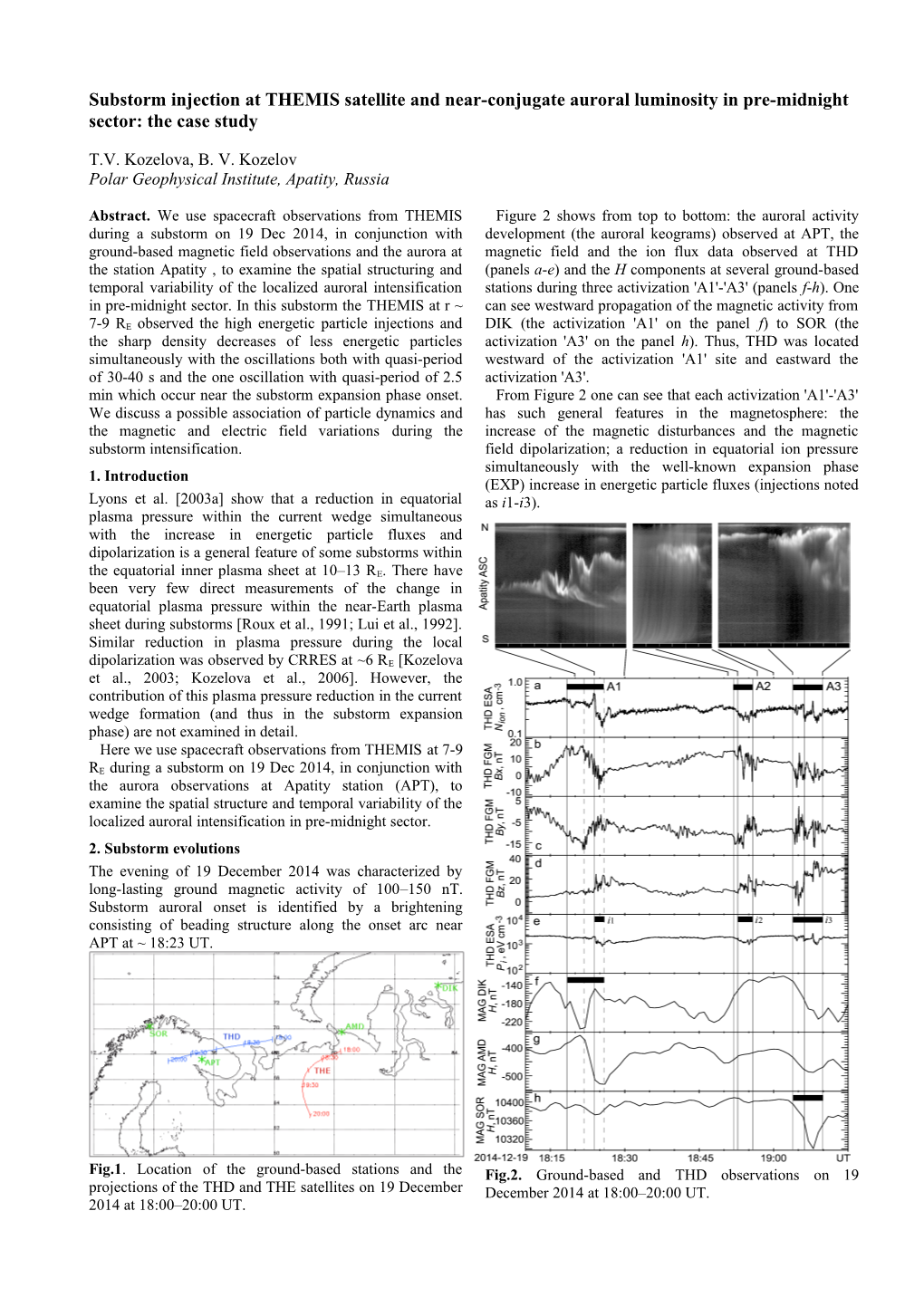 Substorm Injection at THEMIS Satellite and Near-Conjugate Auroral Luminosity in Pre-Midnight