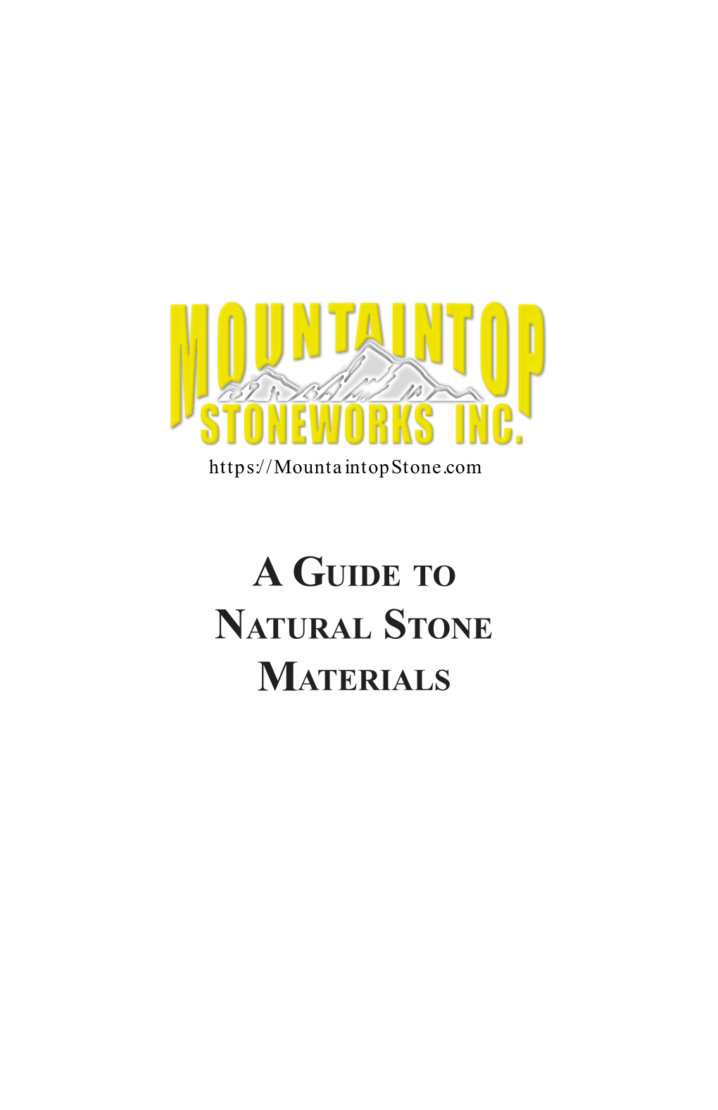 Natural Stone Brochure.Indd